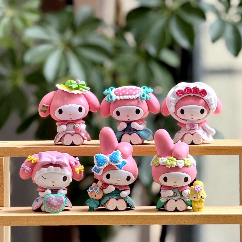 Maid Costborn Merlot Kulomi Sitting Posture Tea Party Hand-made Doll Girl Heart Cartoon Gashapon Ornaments Doll