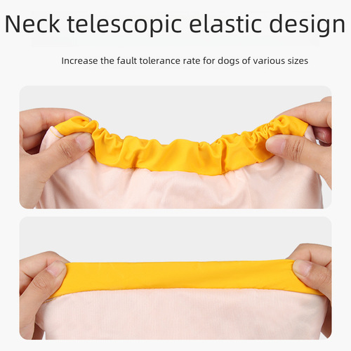 Amazon's hot-selling big dog raincoat, cape-style reflective strip pet raincoat, windproof and rainproof dog hooded raincoat