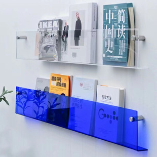 Manufacturer's Highly Transparent Acrylic Board Wall-Mounted L-Shaped Storage Rack Customized Kitchen Bathroom Wall Storage Bending Partition