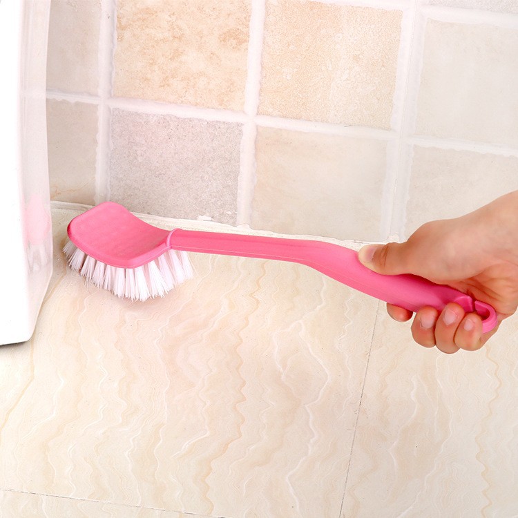 Mango largo engrosado ángulo muerto cepillo de inodoro cepillo de limpieza cepillo curvado cepillo de inodoro