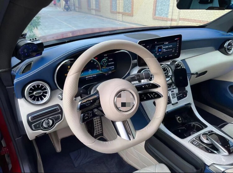 Suitable for Mercedes-Benz genuine leather dragonfly steering wheel, old models upgraded to new full-leather C-Class, E-Class, S-Class modified to Maybach