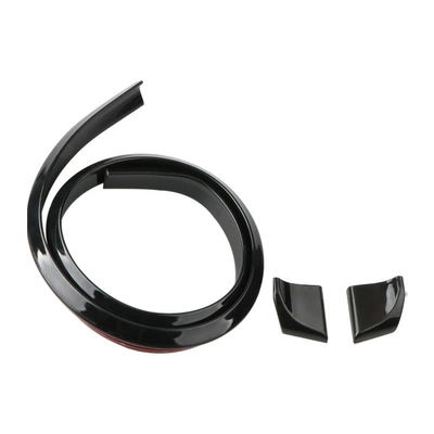 Automobile universal tail carbon fiber Fixed wind wing - 35cm-gloss-black