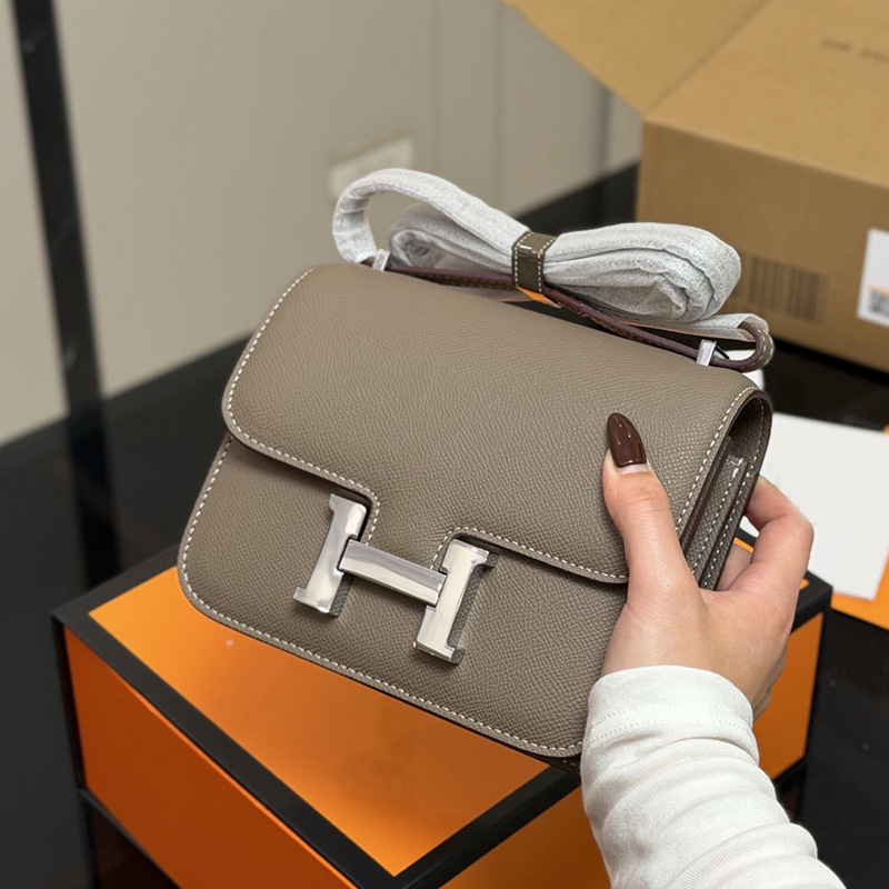 2025 New Model Hand-Stitched Epsom Leather Stewardess Bag with a High-End Feel, Small Square Bag, Single Shoulder Crossbody Bag for Women 2025 New Model Hand-Stitched Epsom Leather Stewardess Bag with a High-End Feel, Small Square Bag, Single Shoulder Crossbody Bag for Women