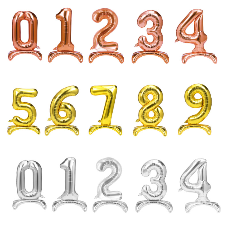 落地数字气球
