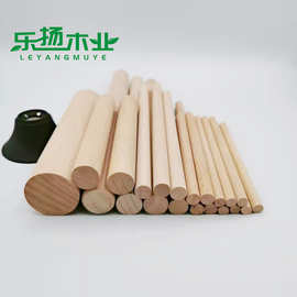 厂家供应实木白蜡木橡胶木榉木荷木圆棍木条棒手工大小长短擀面杖