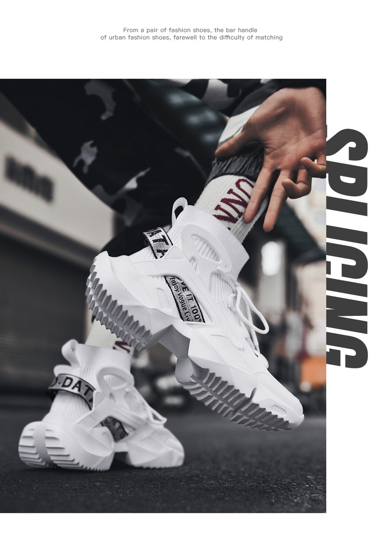 Men's in summer breathable mesh fly woven thin style 2023 new high top socks, sports odor prevention, casual dad trendy_voghion.com