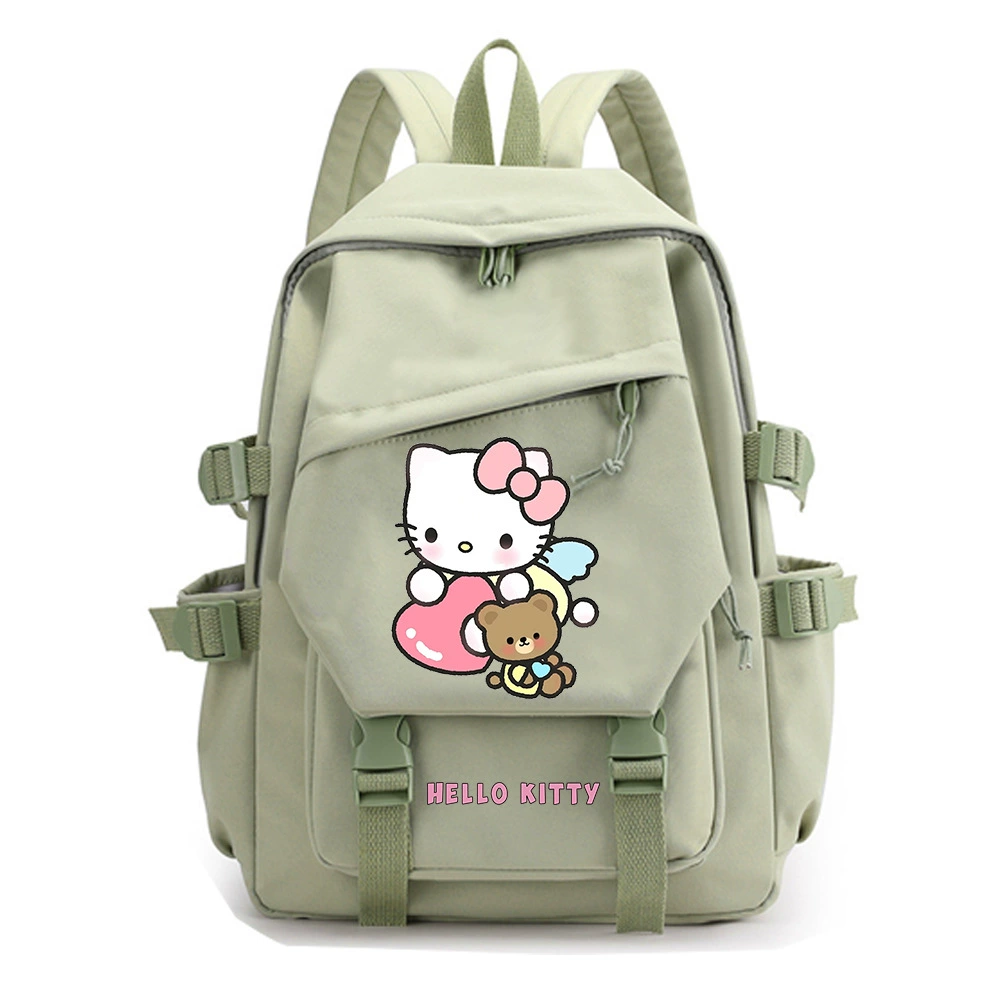 Привет Китти, Hello Kitty, мультяшный школьный рюкзак, вместительный рюкзак, для средней школы