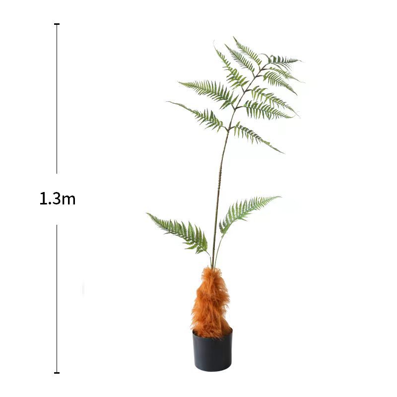 ソフト装飾造園シミュレーションヘリシウムシダ鉢植えシミュレーションゴールデンサルシダ屋内床置き装飾偽植物緑植物|undefined