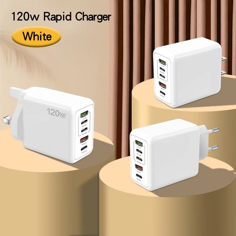 120w携帯電話急速充電器Type-c欧米英規PD USB多口アダプタタブレット充電ヘッド|undefined