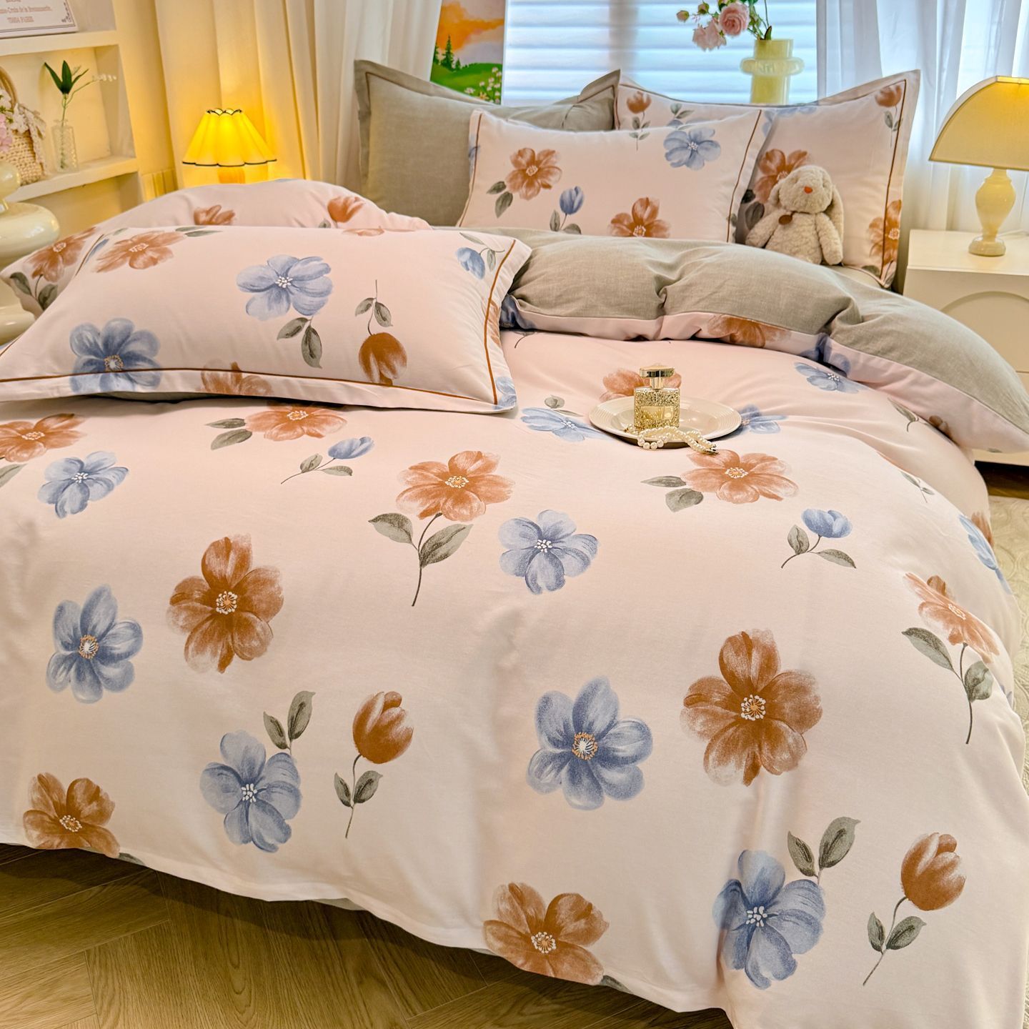 Otoño y invierno algodón molido engrosado cama de tres piezas colchón de algodón cama de cama de una sola pieza de cama de cuatro estaciones