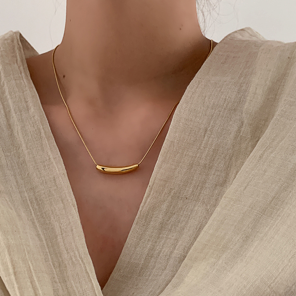 Plating Design Simple Style Geometric Alloy Plating Women's Necklace
