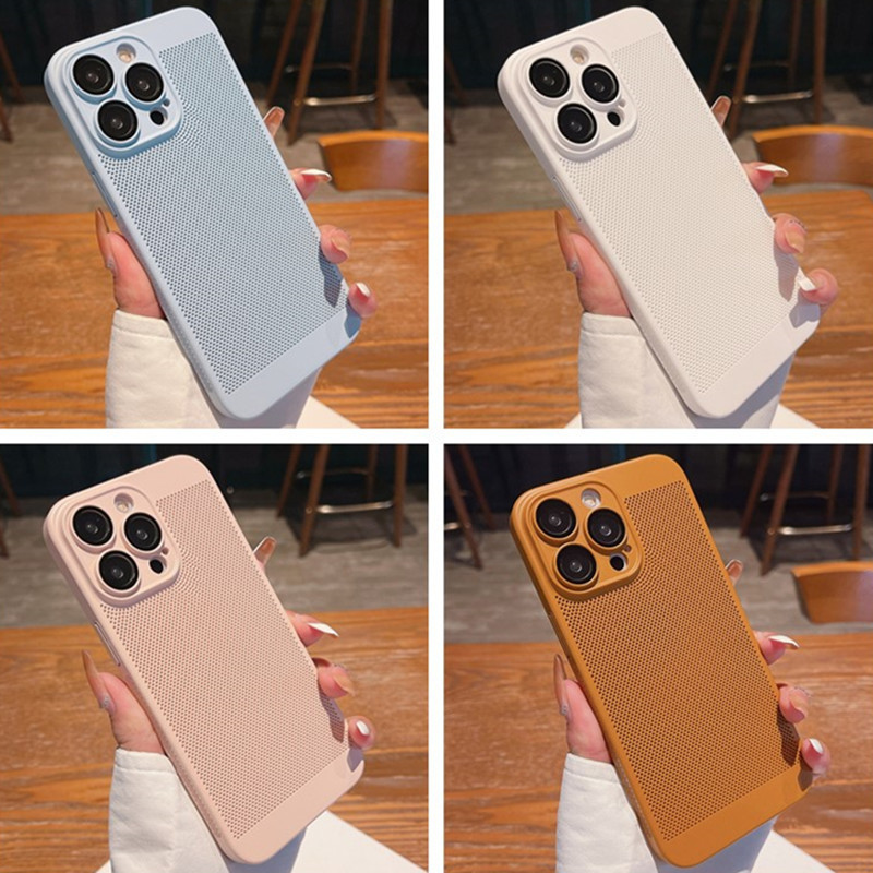 Suitable for iPhone 17 Pro Max Heat Dissipation 13 Grid 14 Phone Case Apple 12 Foreign Trade 15 Hard Case 16 Plus Suitable for iPhone 17 Pro Max Heat Dissipation 13 Grid 14 Phone Case Apple 12 Foreign Trade 15 Hard Case 16 Plus