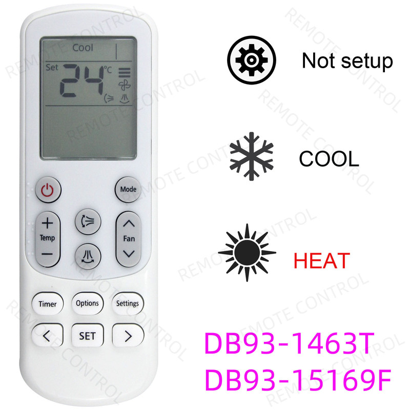For Samsung Air Conditioner Remote Control Db93-14643S Db93-15882Q 1463t 15169F