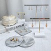 Marble jewelry, earrings, accessory, stand suitable for photo sessions, props