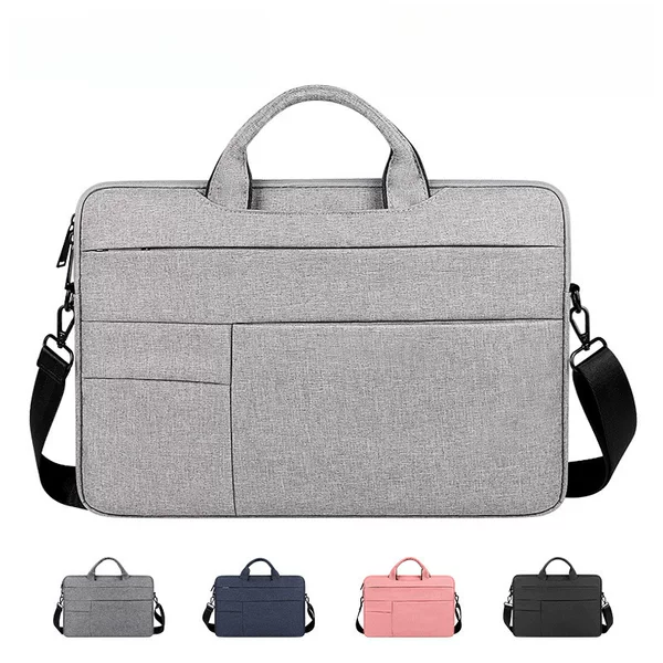 Wholesale shoulder portable laptop bag waterproof briefcase 131415.6 inch men and women can print logo