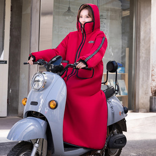 Winter New Electric Vehicle Windbreaker Fleece-Lined Thickeneded Large Cold-Proof and Warm Cycling Jacket Battery Vehicle Winter Windbreaker