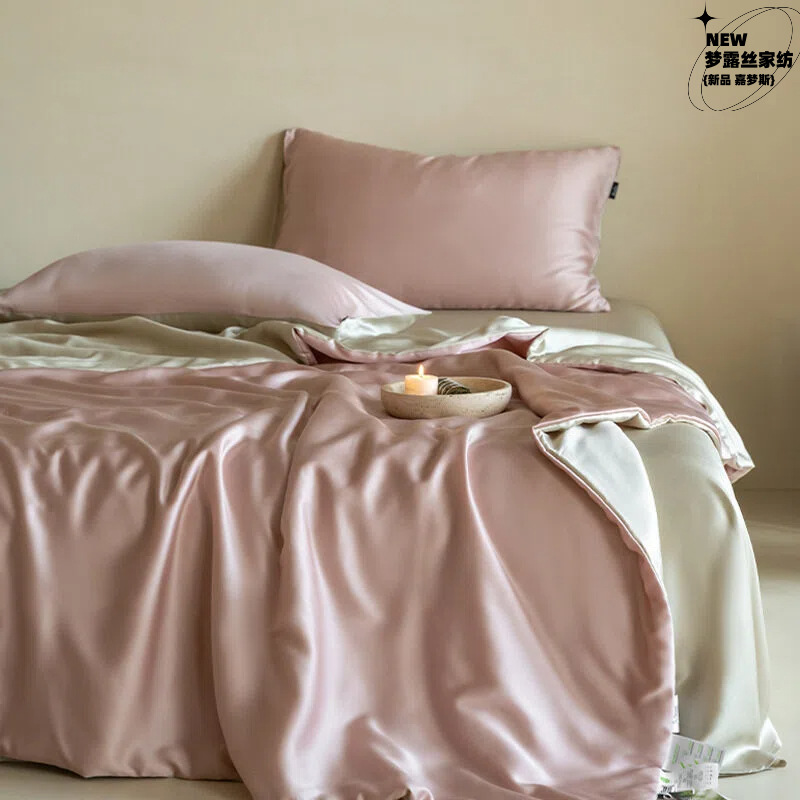 80s Lanjing Tencel Air Conditioned Quilt Class A Ice Silk Summer Cool Quilt Four-Piece Silky Cool Naked Sleeping Summer Quilt Single Quilt