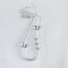 Transparent pendant with bow, 2 pieces