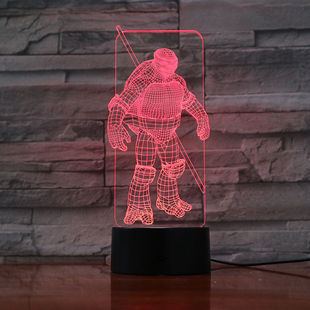 Teenage Mutant Ninja Turtles Surrounding 3D Makeup Light Home Charging Touch Secondary Ornaments Children's Room Table