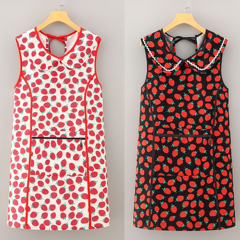 Fashion Apron and Waistcoat New Style Kitchen Cooking Home Apron Waterproof and Oil-Proof Work Clothes Stylish and Breathable