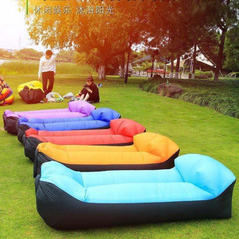 inflation sofa outdoors Lazy man Inflatable bed Park Air cushion bed mattress Airbed Noon break Lazy man Single