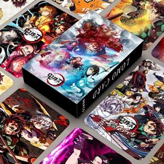 スポット新商品60枚鬼滅の刃両面小カードlomoカードカードケース高精細写真カード