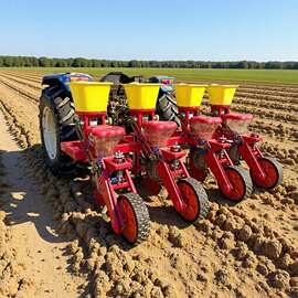 出口4行玉米施肥播种机价格3行大豆玉米精播机5行播种机厂家图片