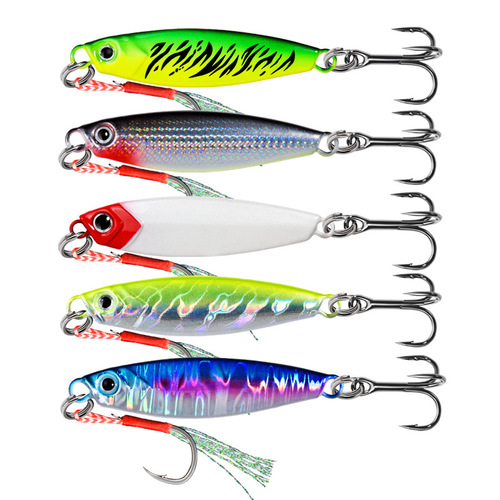Falling iron plate lure far cast lure false bait perch jawfish shiny imitation artificial lure iron plate naked plate wholesale