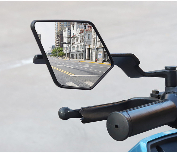 Motorcycle and Electric Vehicle Modification New Model Fixed Wind Wing Rearview Mirror Universal for Niu 9 and Extreme Core with Wide-Angle Reflector