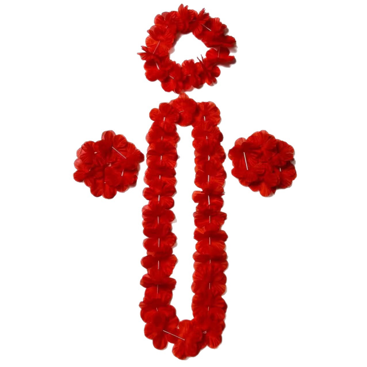 100cm Hawaian coronas 24 pares de eventos festivos multicolores fiesta fiesta creativa decoración de coronas de flores