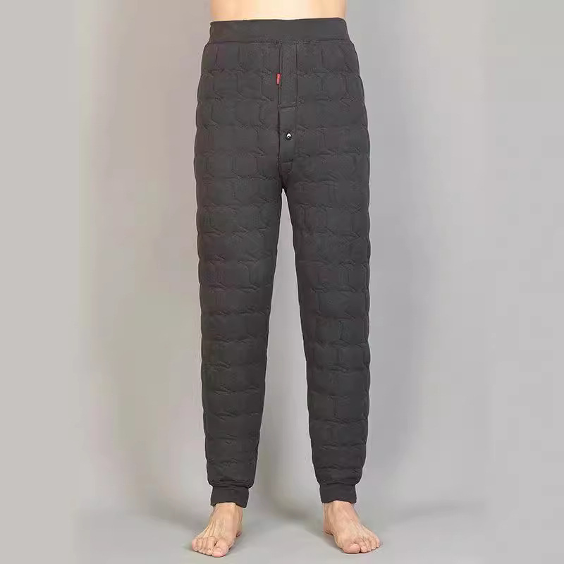 Men's Winter Cotton Pants, Northeast China Style, Cold-Resistant, Silk, Velvet, Self-Heating, Waist-Protecting, High-Elasticity, Cold-Proof, Thickened Men's Cotton Pants
