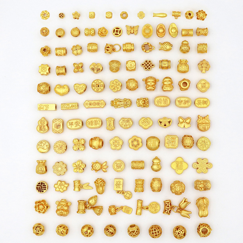 Gold-Plated Color-Preserving Spacer Beads Chinese Knot Auspicious Fortune Bag Three-Dimensional Pattern Beads Handmade DIY Jewelry Accessories D148 Gold-Plated Color-Preserving Spacer Beads Chinese Knot Auspicious Fortune Bag Three-Dimensional Pattern Beads Handmade DIY Jewelry Accessories D148