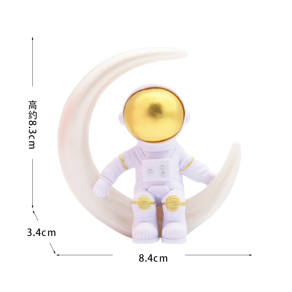 단단한 달 우주 비행사 금