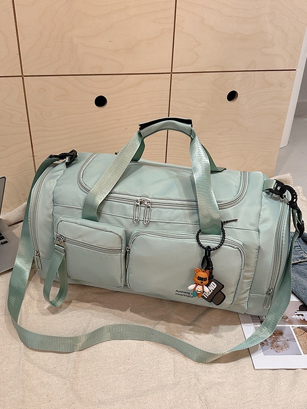 Bolsa de fitness de gran capacidad para viajes transfronterizos, modelo nuevo 2025, bolsa de viaje de corta distancia, bolsa multifuncional con separación de seco y húmedo, bolsa de equipaje compartimentada