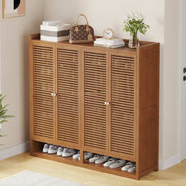 新款鞋柜家用门口鞋架子入户多层室内好看2025实木防尘鞋架出租房