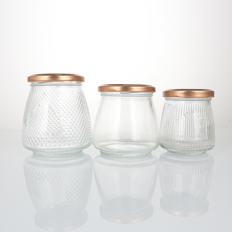 加厚馬口鐵蓋鮮燉燕窩瓶密封儲物罐廚房收納瓶透明玻璃茶葉罐批發