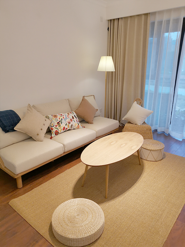 Thickened Natural Sisal Carpet Japanese-Style Living Room Bay Window Chinese-Style Zen Tea Room Cotton and Linen Jute Woven Linen Floor Mat