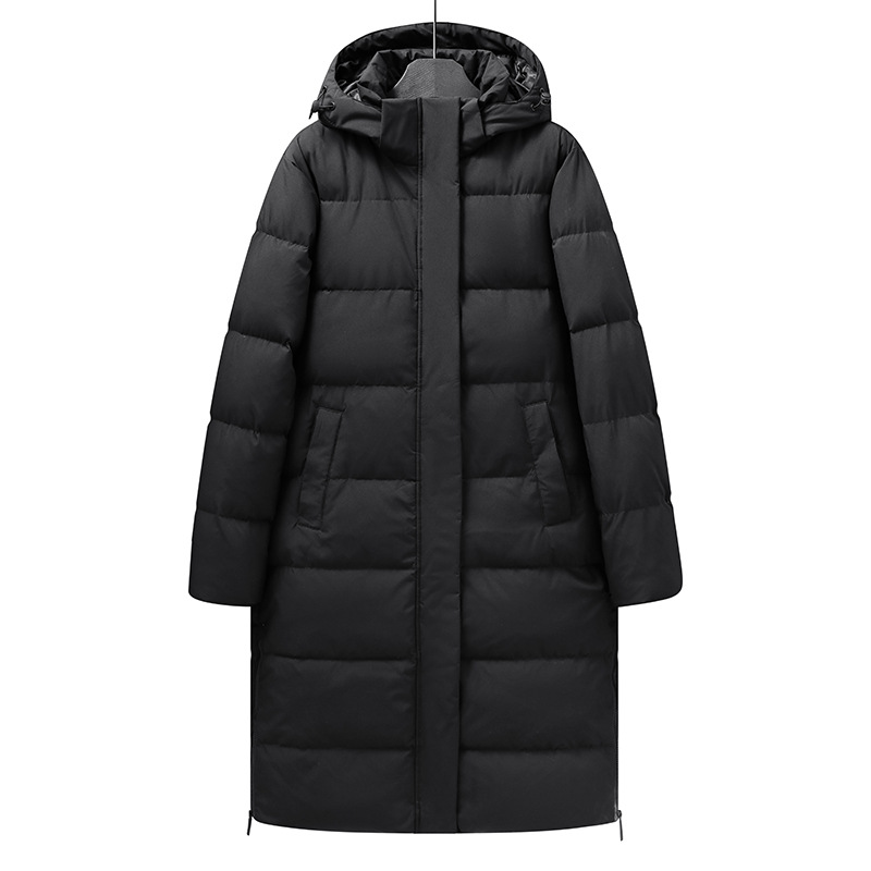 Giacca calda casual da uomo unisex autunnale e invernale, lunga sopra il ginocchio, larga, taglia grande_voghion.com