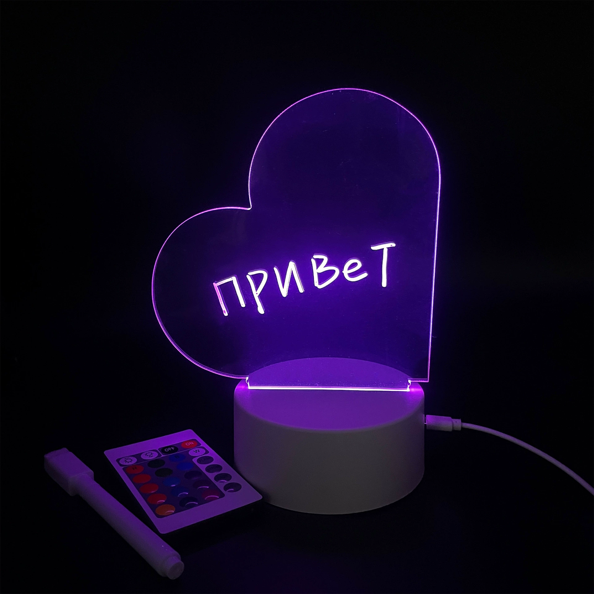 Детская 3D RGB ночная лампа для рисования