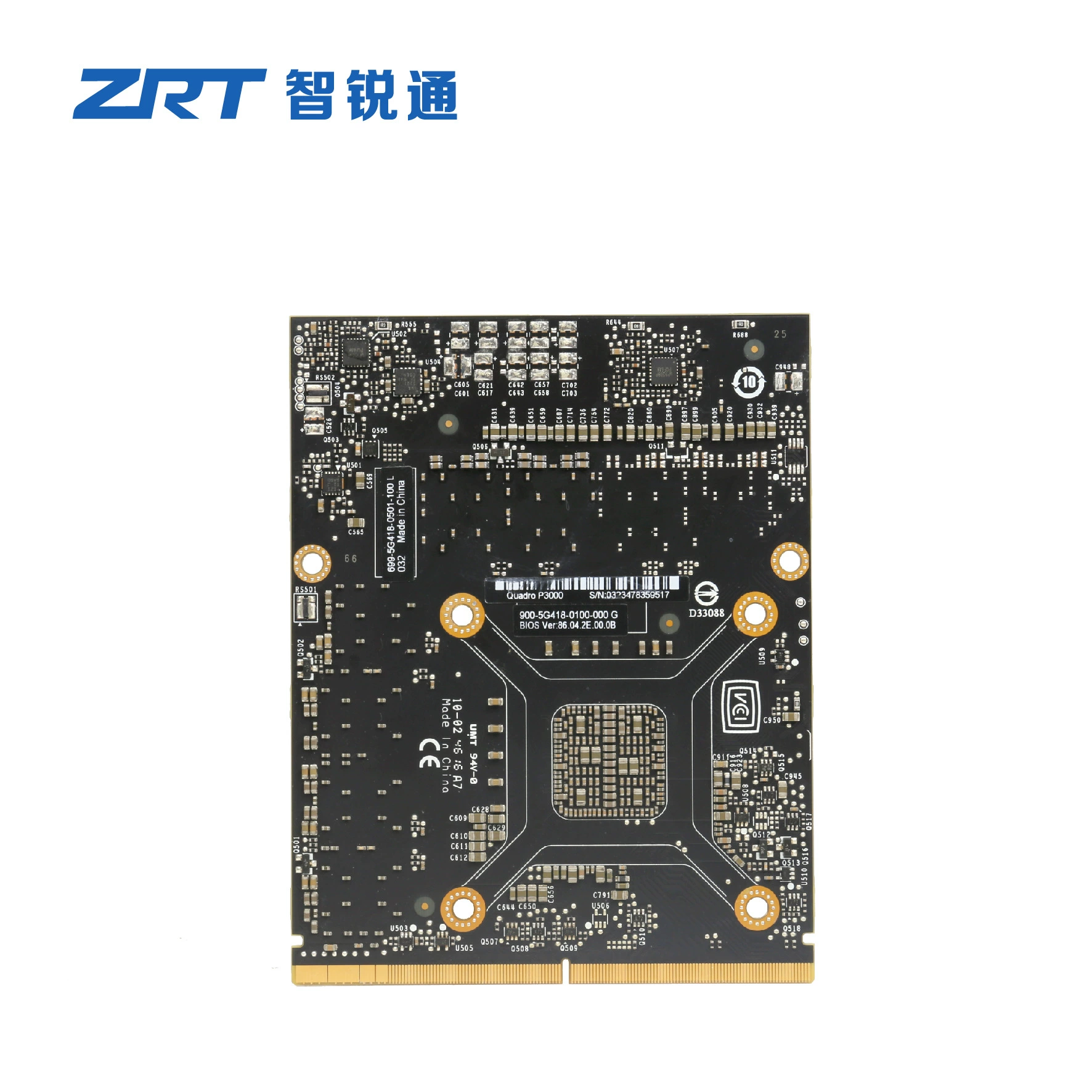 NVIDIA Quadro P3000M 6G 192-бит GDDR5 256*32 4DP MXM3.1 Тип B