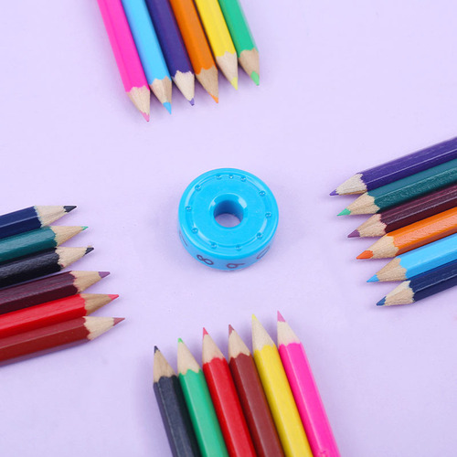 Colored pencils 12-color drawing and coloring box children's drawing pens primary school students pencil set oil colored pencils