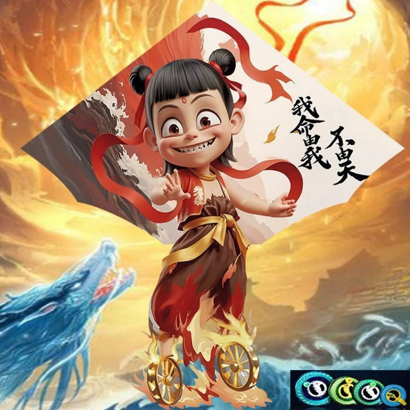 Гонзо Непо? (This line: "Hot Nezha Kite New Children's Adult Personality Easy Fly Breeze Beginner's Devil's Chinese Style") перевести понятно: "Стихия Нефа?" - уйдет. Лучше перевести дословно: "Горячий Нэчжа Зонт?" - но смысл искажется. Попробую: "Китайский стиль: детское и взрослое настроение, простой полёт, ветерок, для начинающих, Devil's китайский стиль"