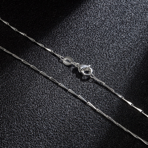 Cross-border Internet celebrity silver-plated necklace, short clavicle melon seed chain, Korean new women's jewelry, single chain, chain wholesale