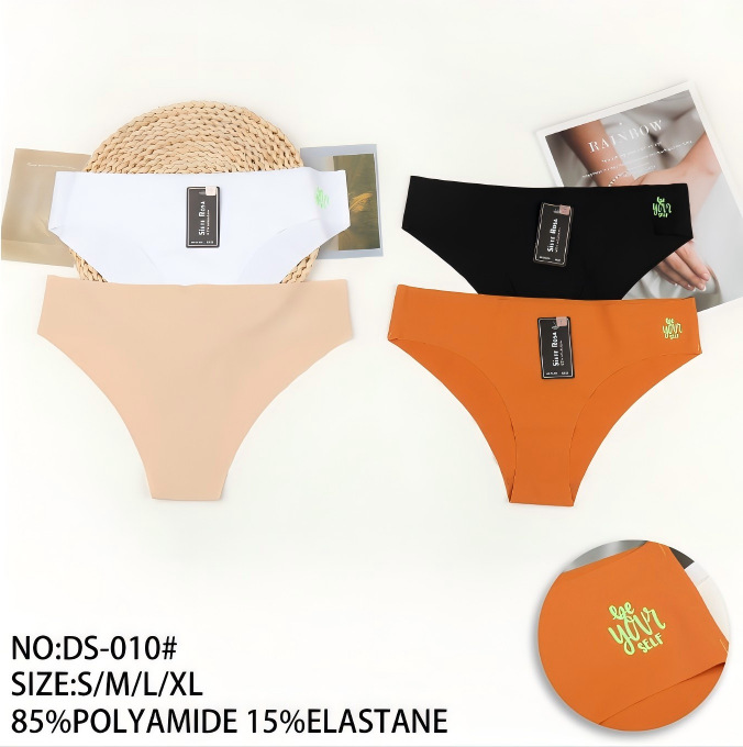 Bragas sin costuras de seda de hielo de una pieza, tanga de cintura en V sexy, entrepierna de algodón, bragas de mujer, calzoncillos finos de verano