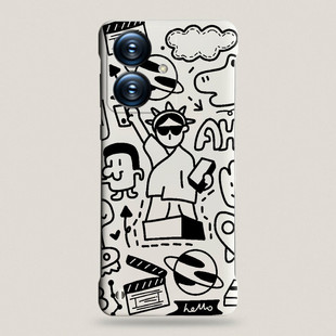 For Real Me GT7Pro Racing Edition Phone Case Hard Shell Borderless reamleNeo7X Creative Lines