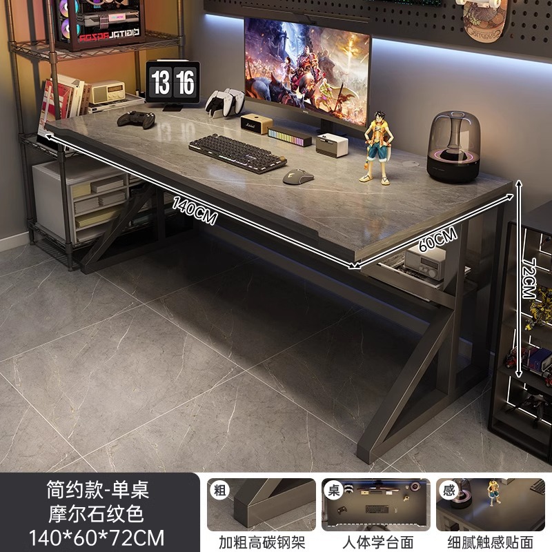 Mesa de computadora dormitorio de escritorio doméstico de escritorio de deportes electrónicos, mesas y sillas, escritorio de estudio simple y pequeño, escritorio de oficina