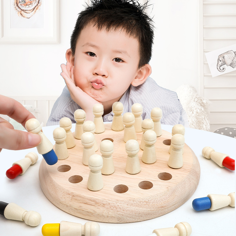 记忆棋记忆力观察力专注力训练颜色记忆棋宝宝儿童早教益智玩具|ru