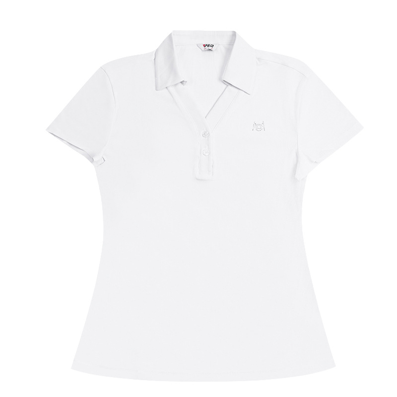 Bộ váy ngắn golf nữ tay ngắn cổ chữ V — QZ114-Váy ngắn màu hồng [Váy hơi xẻ/dệt kim đàn hồi cao/dài chân], QZ114-Váy ngắn màu đen [Váy hơi xẻ/dệt kim đàn hồi cao/dài chân] QZ114, YF781-Áo đen [Hàn Quốc cổ chữ V/đàn hồi cao và mềm mại/mỏng và thoáng khí], QZ114-Váy trắng [Váy hơi xẻ/dệt kim đàn hồi cao/dài chân]