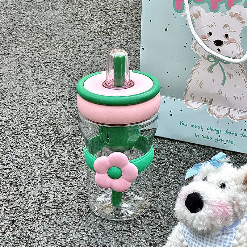 Botella de agua de oficina para estudiantes, plástico resistente al calor