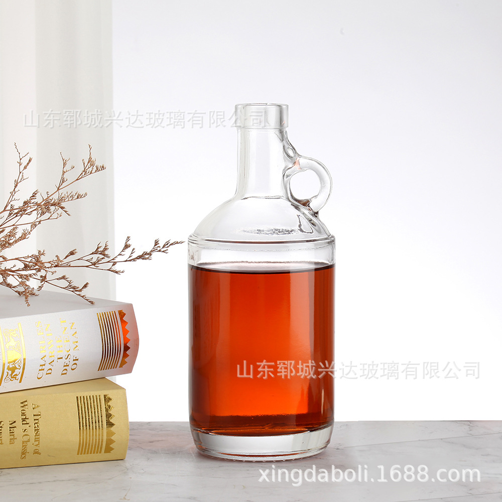 酒瓶晶白高档白酒瓶洋酒瓶克印刷白酒瓶高端果酒瓶